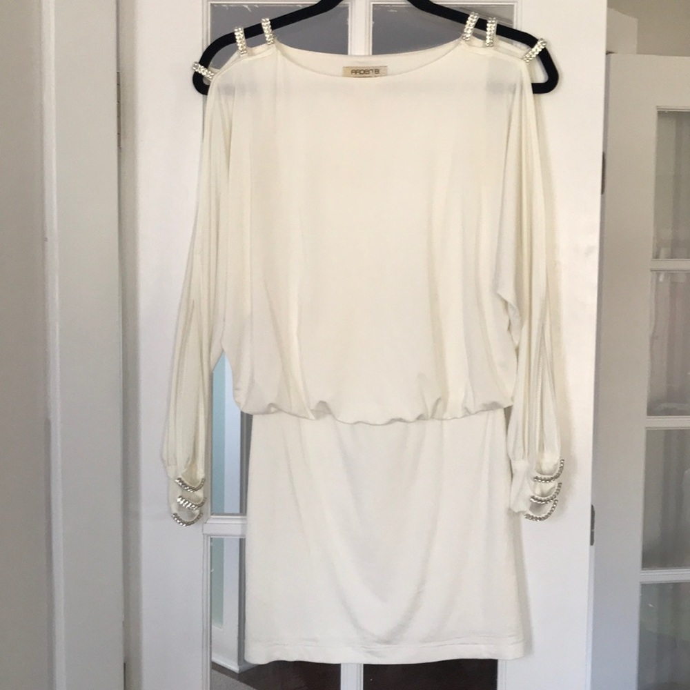 Arden B White Formal Dress